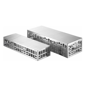Подставка фуршетная стойка 51*15 см h9 см прямоуг. перфорация нерж. P.L. Hotelware