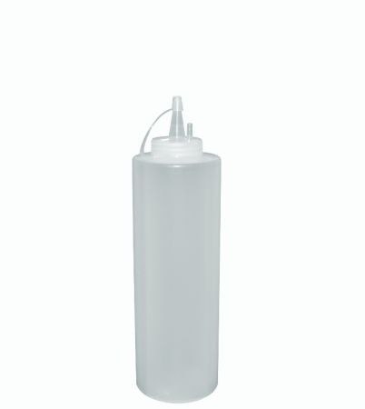 Емкость для соуса  375 мл. d=57 мм. h=218 мм. с крышкой прозрачная MGprof /1/24/