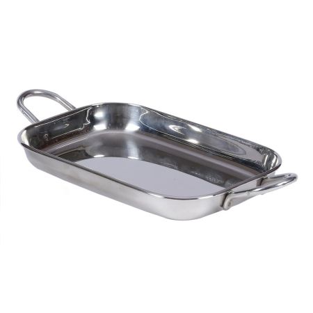 Сковорода для подачи 16,2*10,9 см h2 см прямоуг. нерж. 2 ручки P.L. Proff Cuisine