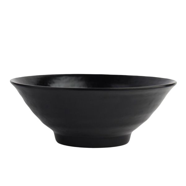 Салатник 1400 мл миска для лапши d 24,8 см пластик меламин Black Finish P.L. Proff Cuisine