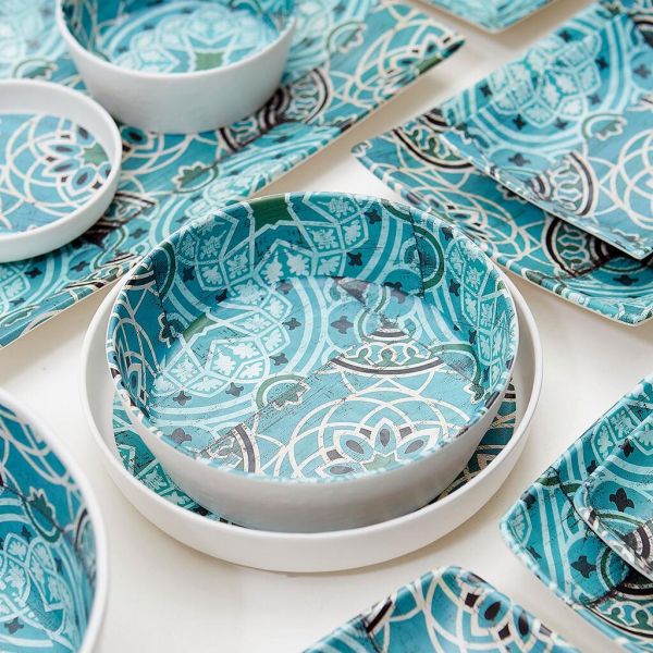 Блюдо 53*16,2*1,7 см прямоуг. Damask Blue пластик меламин P.L. Proff Cuisine